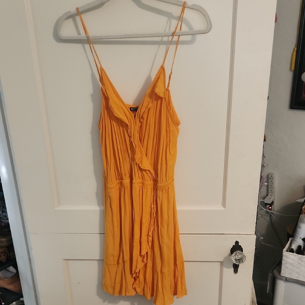 Express Bright Yellow Dress